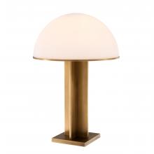 Eichholtz 112497UL - Berkley Table Lamp, 1-Light, Antique Brass, White Glass Shade, 25"H (112497UL )