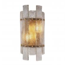 Eichholtz 112655UL - Caprera Wall Sconce, 2-Light, Antique Brass, Frosted Glass, 7.48"W (112655UL )
