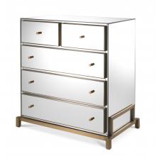 Eichholtz 113660 - Clarington Chest, Mirror Glass, Brushed Brass, 33.66"W (113660 )