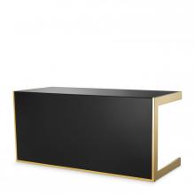 Eichholtz 113681 - Cosmo Desk, Gold, Black Glass, 63.19"W (113681 )