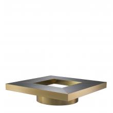 Eichholtz 113934 - Concorde Coffee Table, Charcoal Gray, Brushed Brass, 47.24"W (113934 )