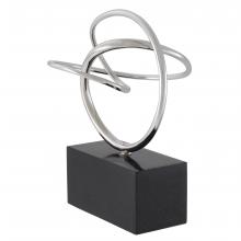 Eichholtz 114125 - Frank Sculpture, Nickel, Black Granite Base, 11.42"W (114125 )