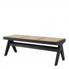 Eichholtz 114160 - Arnaud Bench, Classic Black, Natural, 53.54"W (114160 )