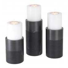 Eichholtz 114351 - Sierra Candle Holder, Set of 3, Black, Bronze, 4.72"W (114351 )