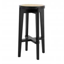 Eichholtz 114381 - Dareau Bar Stool, Classic Black, Natural, 30.12"H (114381 )