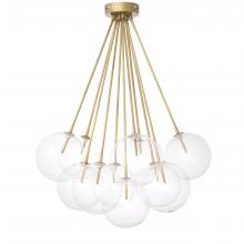 Eichholtz 114408UL - Molecule Pendant, 11-Light, Antique Brass, Clear Glass, 25.98"W (114408UL )