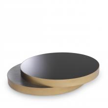 Eichholtz 114419 - Griffith Coffee Table, Black, Brushed Brass, Charcoal Gray, 55.12"W (114419 )