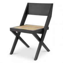 Eichholtz 114735 - Adora Dining Chair, Classic Black, Natural, 33.46"H (114735 )