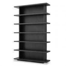 Eichholtz 115082 - Malibu Shelving Unit, Charcoal Gray, 59.06"W (115082 )