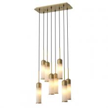 Eichholtz 115846UL - Eos Cascade Pendant, 8-Light, Antique Brass, Alabaster Glass, 24.41"W (115846UL )