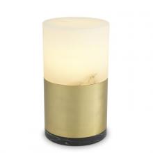 Eichholtz 115862UL - McLean Table Lamp, 1-Light, Alabaster, Antique Brass, Black Base, 14.17"H (115862UL )