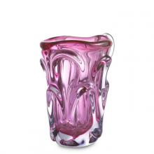 Eichholtz 116175 - Aila Vase, Small, Pink Glass, 9.06"H (116175 )