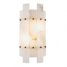 Eichholtz 116690UL - Ruby Wall Sconce, 2-Light, Antique Brass, Alabaster, 7.48"W (116690UL )