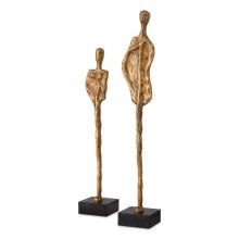 Eichholtz 117253 - Dual Sculpture, Set of 2, Vintage Brass, Black Granite Base, 5.12"W (117253 )