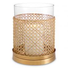 Eichholtz 117537 - Zimmerman Hurricane, Large, Natural, Vintage Brass, Clear Glass, 9.25"W (117537 )