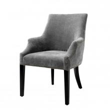 Eichholtz A111737 - Legacy Dining Chair, Clarck Gray Fabric, Black Legs, 36.22"H (A111737 )
