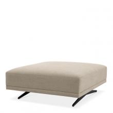 Eichholtz A114822 - Endless Ottoman, Avalon Sand Fabric, Black Legs, 16.14"H (A114822 )