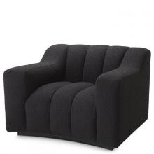 Eichholtz A115206 - Kelly Armchair, Black Boucle Fabric, 30.91"H (A115206 )