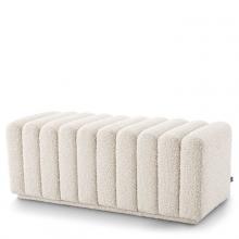 Eichholtz A115494 - Bente Bench, Boucle Cream Fabric, 45.67"W (A115494 )