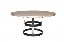 CFC CM013-54-OW-GW - Basket Dining Table, Gray Wash Wax, 54"W CM013-54-OW-GW