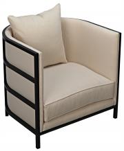 CFC UP069-Canvas - Sandra Accent Chair, Canvas Grade A, Black Frame, 30.5"H UP069-Canvas