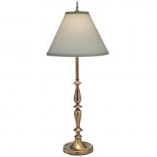 Stiffel BL-2122-A075-AB - Buffet Lamp, 1-Light, Antique Brass, Ivory Shadow Fabric Shade, 34"H BL-2122-A075-AB