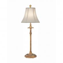 Stiffel BL-A128-A168-PHB - Buffet Lamp, 1-Light, Polished Honey Brass, Cream Aberdeen Fabric Shade, 35"H BL-A128-A1