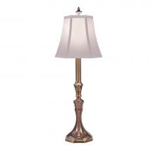 Stiffel BL-A853-RB - Buffet Lamp, 1-Light, Roman Bronze, Off-White Silk Shantung Fabric Shade, 30"H BL-A853-R