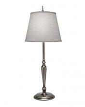 Stiffel BL-A871-AN - Buffet Lamp, 1-Light, Antique Nickel, Cream Aberdeen Fabric Shade, 28"H BL-A871-AN