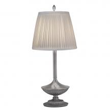 Stiffel BL-A965-PW - Buffet Lamp, 1-Light, Pewter, Pleated Off-White Camelot Fabric Shade, 29"H BL-A965-PW