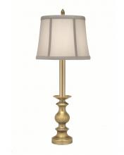 Stiffel BL-AC9846-ABR - Buffet Lamp, 1-Light, Artisan Brass, Ivory Shadow Fabric Shade, 25"H BL-AC9846-ABR