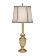 Stiffel BL-AC9847-ABR - Buffet Lamp, 1-Light, Artisan Brass, Ivory Shadow Fabric Shade, 25"H BL-AC9847-ABR