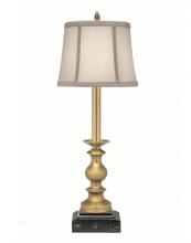 Stiffel BL-K6122-AC9846-ABR - Desk Lamp, 1-Light, Artisan Brass, Ivory Shadow Fabric Shade, "W BL-K6122-AC9846-ABR