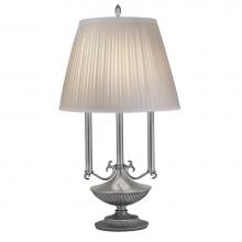 Stiffel DL-A965-2-PW - Desk Lamp, 1-Light, Pewter, Off-White Camelot Fabric Shade, "W DL-A965-2-PW