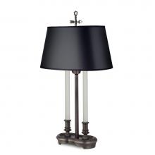 Stiffel DL-N7932-N2410-AOB - Desk Lamp, 1-Light, Antique Old Bronze, Black Opaque Gold Foil Fabric Shade, "W DL-N7932