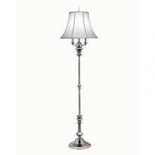 Stiffel FL-1320-K90796W-AN - Floor Lamp, 4-Light, Antique Nickel, Off-White Silk Shantung Fabric Shade, 66"H FL-1320-