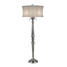 Stiffel FL-6720-6719-PW - Floor Lamp, 1-Light, Pewter, Off-White Camelot Fabric Shade, 62"H FL-6720-6719-PW