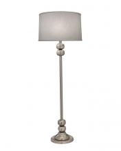 Stiffel FL-67EA-A2061-SN - Floor Lamp, 1-Light, Satin Nickel, Global White Fabric Shade, 61"H FL-67EA-A2061-SN