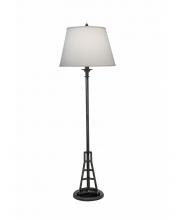 Stiffel FL-67EA-N8217-CHAR - Floor Lamp, 1-Light, Charcoal, Cream Aberdeen Fabric Shade, 61"H FL-67EA-N8217-CHAR