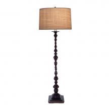 Stiffel FL-N5597-A573-JB - Floor Lamp, 1-Light, Japanese Bronze, Natural Raffia Fabric Shade, 65"H FL-N5597-A573-JB