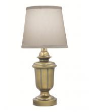 Stiffel ML-A701-ABR - Table Lamp, 1-Light, Artisan Brass, Ivory Shadow Fabric Shade, 16"H ML-A701-ABR