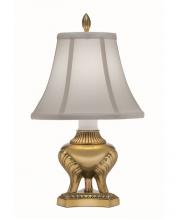 Stiffel ML-AC8715-N8119-BB - Table Lamp, 1-Light, Burnished Brass, Oyster Silksheen Fabric Shade, 18"H ML-AC8715-N811