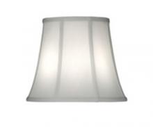 Stiffel ST10 - Replacement Lampshade, Softback Bell, Ivory Shadow, Brass Top Ring, 8" Top x 12" Bottom x