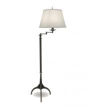 Stiffel SWFL-A902-1282-OB - Swing Arm Floor Lamp, 1-Light, Oxidized Bronze, Cream Aberdeen Fabric Shade, 69"H SWFL-A