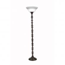 Stiffel TCH-1320-A584-OB - Torchiere, 1-Light, Oxidized Bronze, Opal Glass Shade, "W TCH-1320-A584-OB