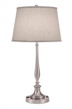 Stiffel TL-5855-A090-SN - Table Lamp, 1-Light, Satin Nickel, Cream Aberdeen Fabric Shade, 29"H TL-5855-A090-SN