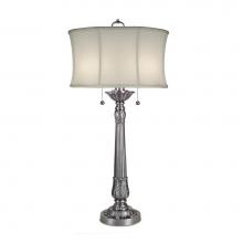 Stiffel TL-6362-6719-PW - Table Lamp, 1-Light, Pewter, Off-White Camelot Fabric Shade, 37"H TL-6362-6719-PW