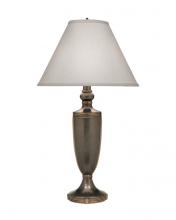 Stiffel TL-6513-VSG - Table Lamp, 1-Light, Vintage Silver, Gold, Cream Aberdeen Fabric Shade, 30"H TL-6513-VSG