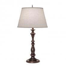 Stiffel TL-6650-6181-OB - Table Lamp, 1-Light, Oxidized Bronze, Cream Aberdeen Fabric Shade, 33"H TL-6650-6181-OB