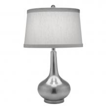 Stiffel TL-6780-AN - Table Lamp, 1-Light, Antique Nickel, Global White Fabric Shade, 27"H TL-6780-AN